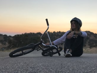 KHE Bike im Sonnenuntergang